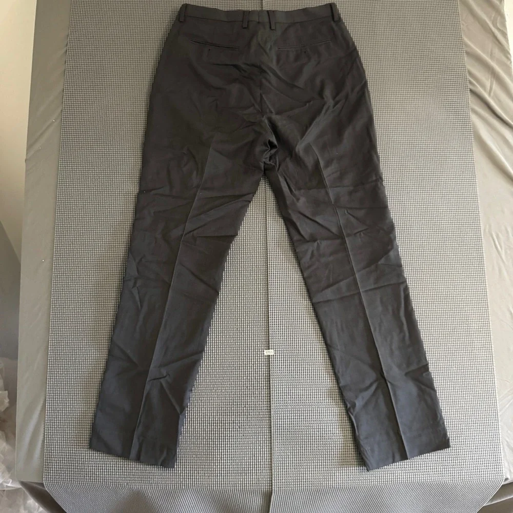 Banana Republic Slim Fit Marzotto Italian Super 120s Wool Dress Pants Grey 34x34